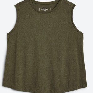 Muscle Tee shirt olive green